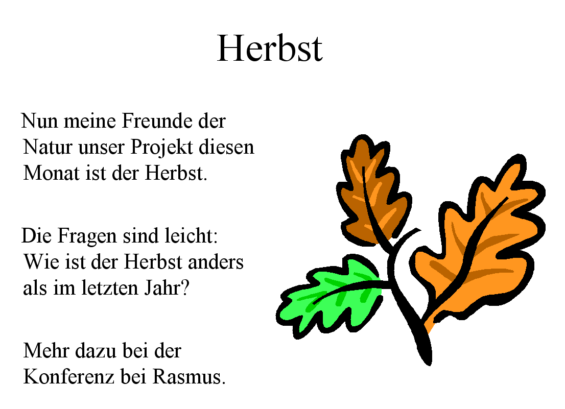 Herbstkonferenz bei Rasmus